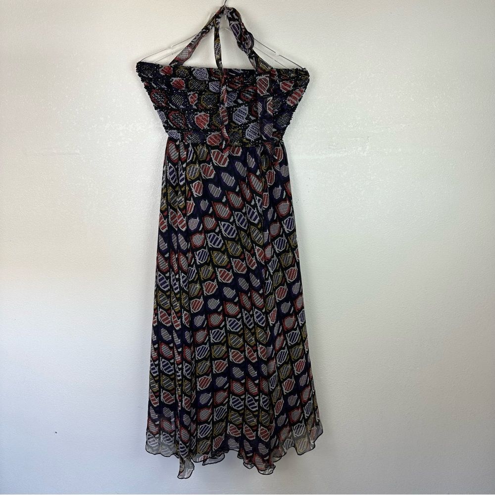 Winter Kate Multicolor Patterned Midi Dress